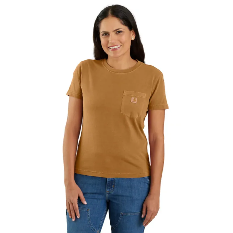 Carhartt Women's Re-Engineered Garment Dyed Pocket Short Sleeve T-Shirt