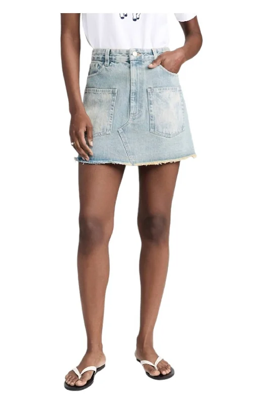 Alba Denim Mini Skirt In Blue