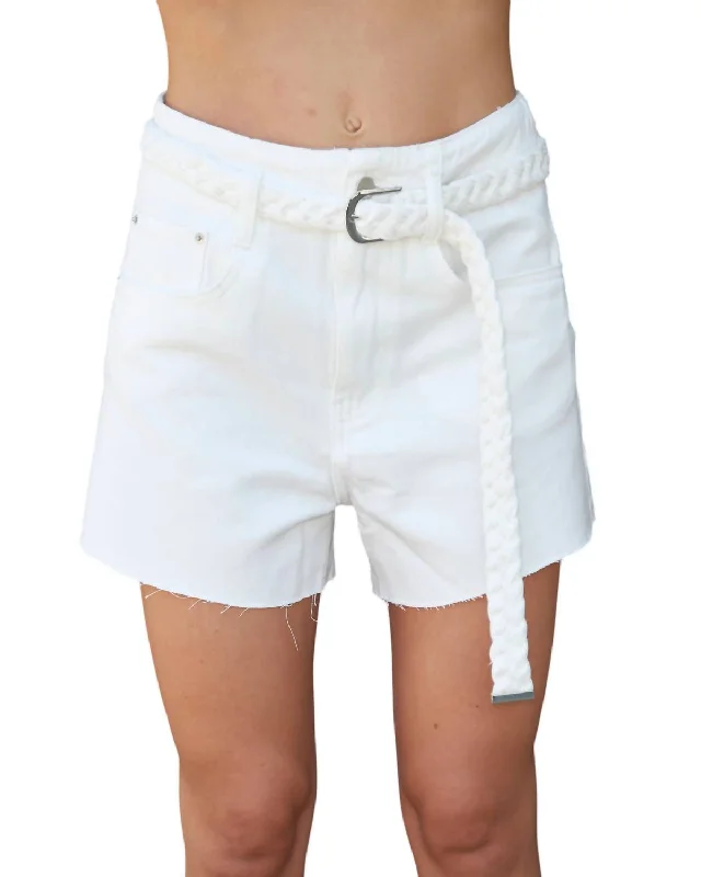 Alessia Belt Short In White