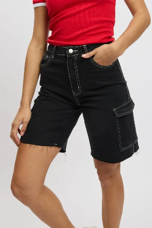 Black Relaxed Shorts