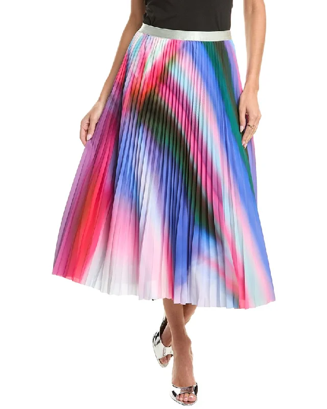 Gracia Rainbow Pleated Skirt