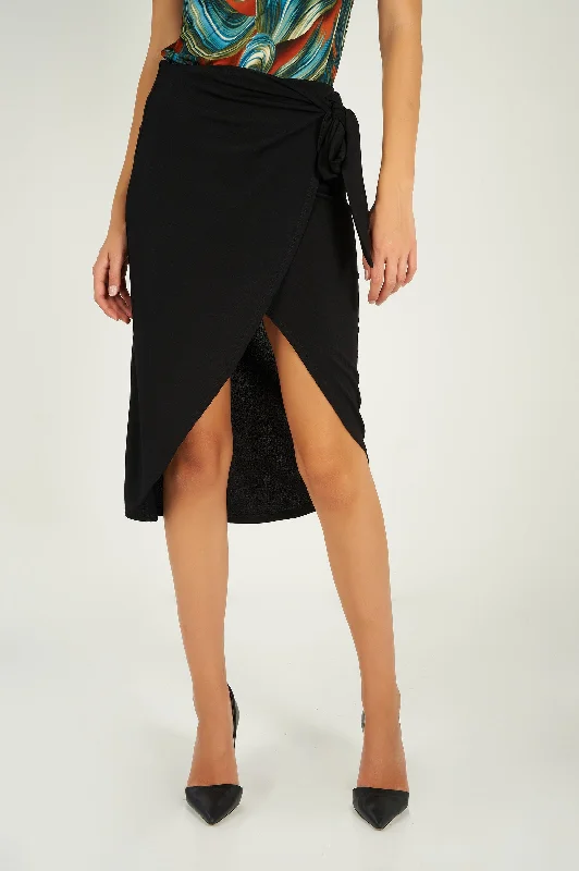 Mid-length wrap skirt - AGALIA2 - (R-A17)