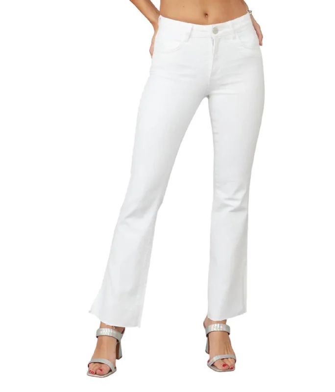 Billie High Rise Bootcut Jean In White