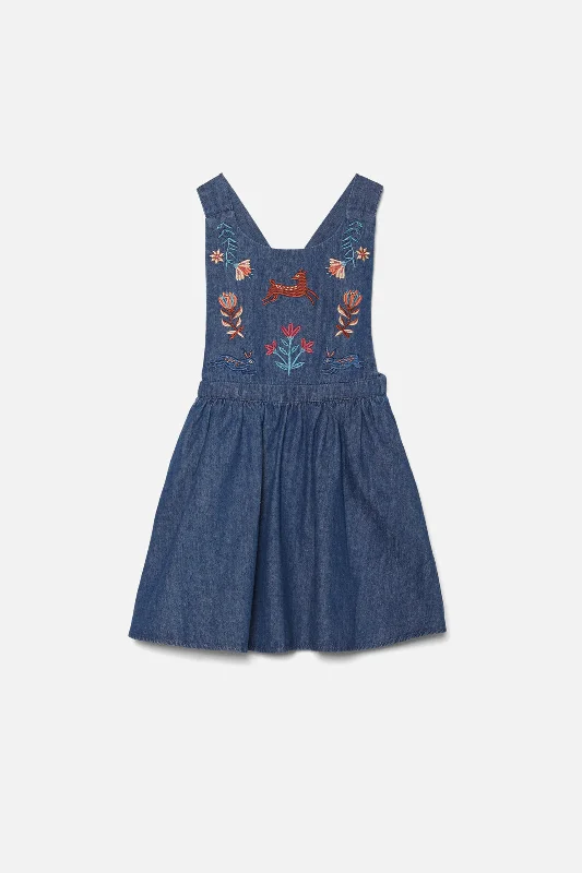 Folksy Karina Embroidered Kids Tunic