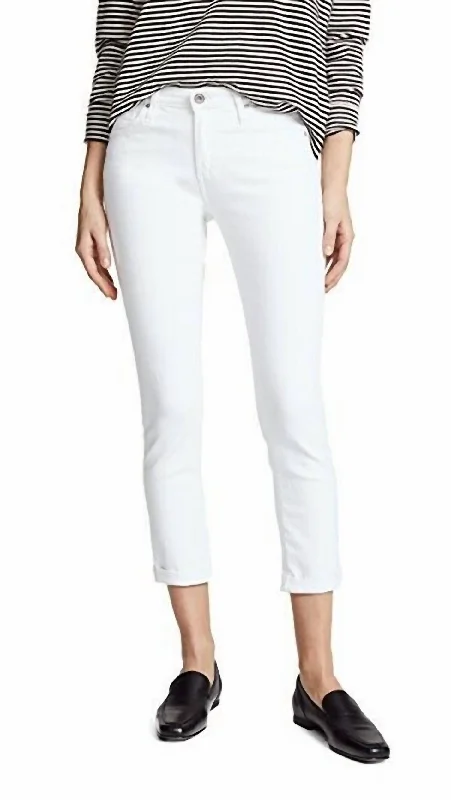 Prima Roll-Up Jeans In White