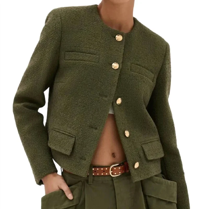 Paige Jacket In Army Green