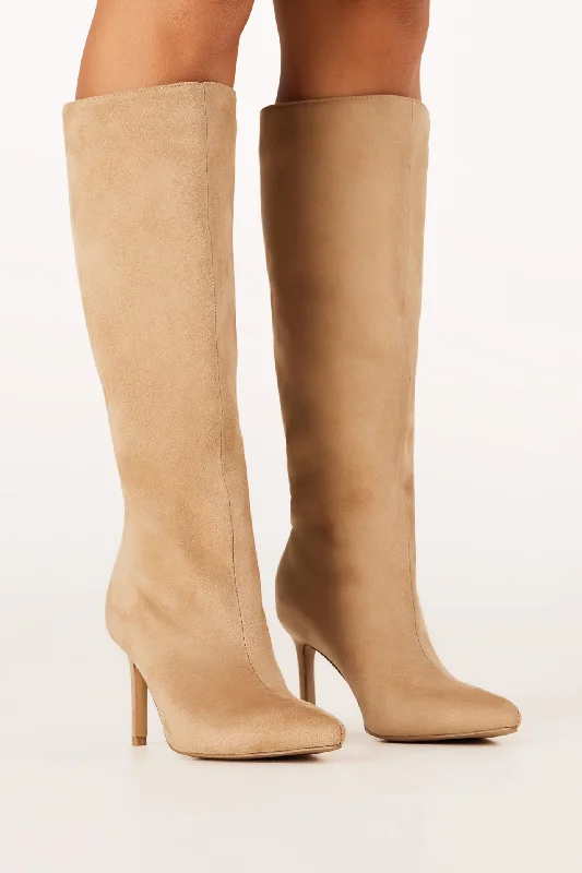 Jamiyah Boots - Sand Suede