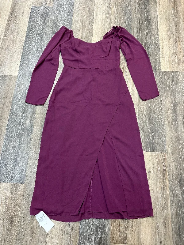 Dress Party Long By Abercrombie And Fitch In Purple, Size: M