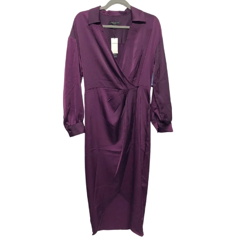 Dress Party Long By Banana Republic In Purple, Size: 4