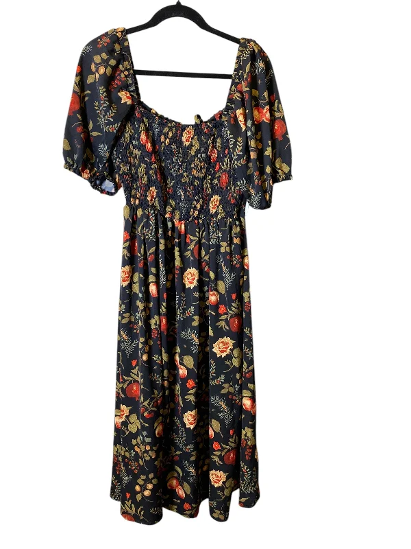 Dress Party Long By Clothes Mentor In Floral Print, Size: Xl