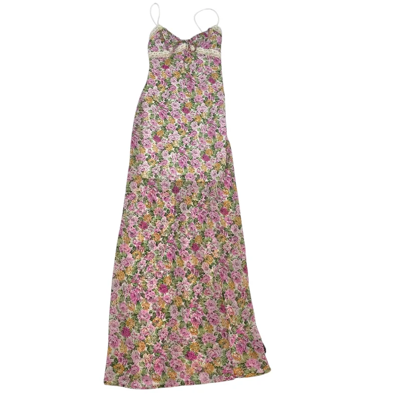 Dress Party Long By Princess Polly In Green & Pink, Size: Xs