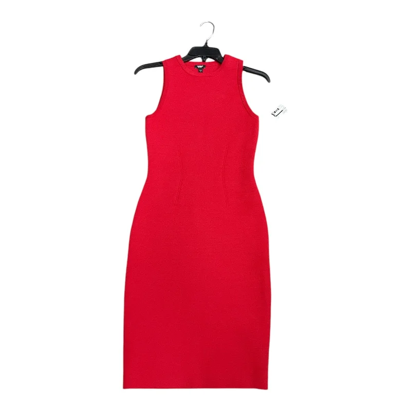 Dress Casual Midi By Express In Red, Size: S