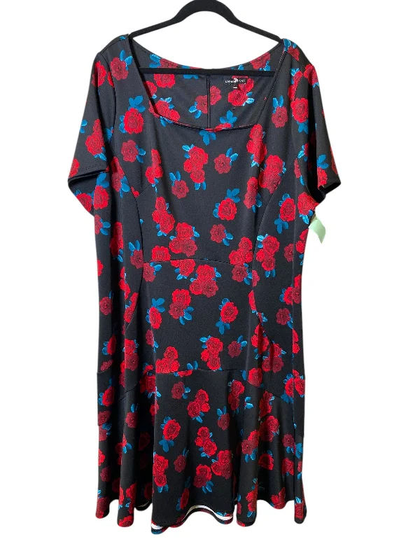 Dress Casual Midi By Lane Bryant In Floral Print, Size: 3x